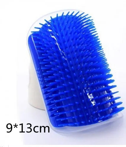 Corner brush mounted on wall
