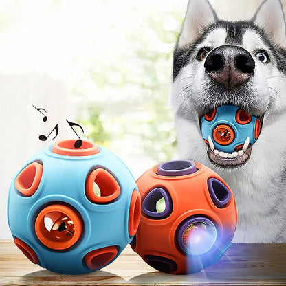 Luminous Squeaky Dog Toy Ball