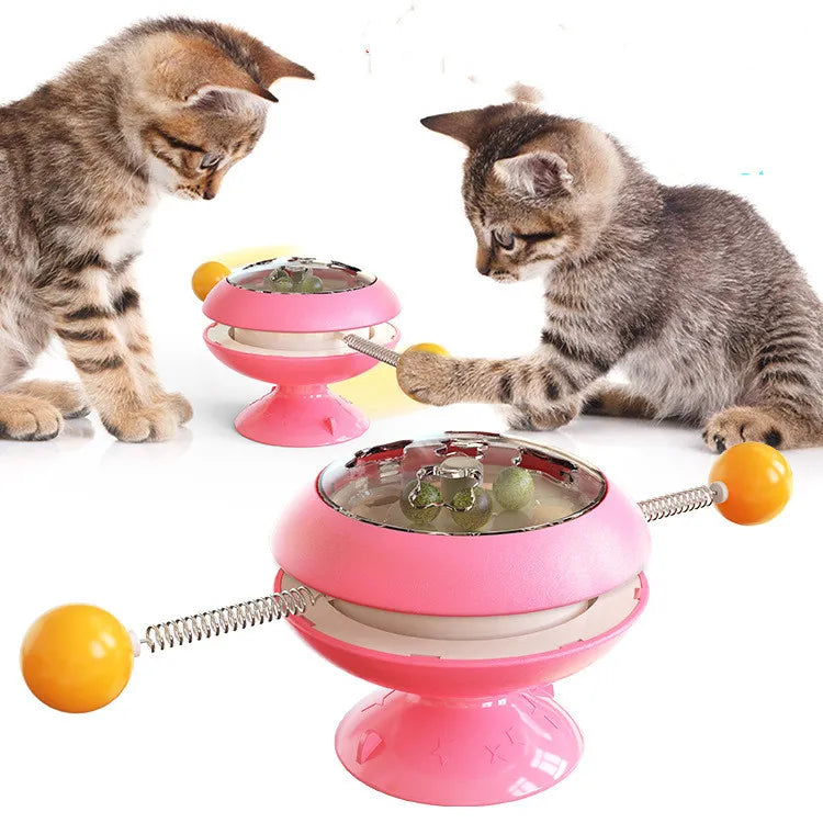 Cat playing with catnip toy