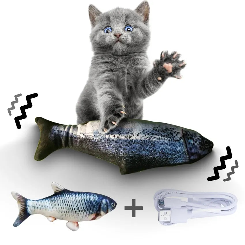 Electric Moving Fish Cat Toy