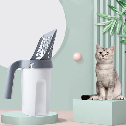 Litter scoop in use