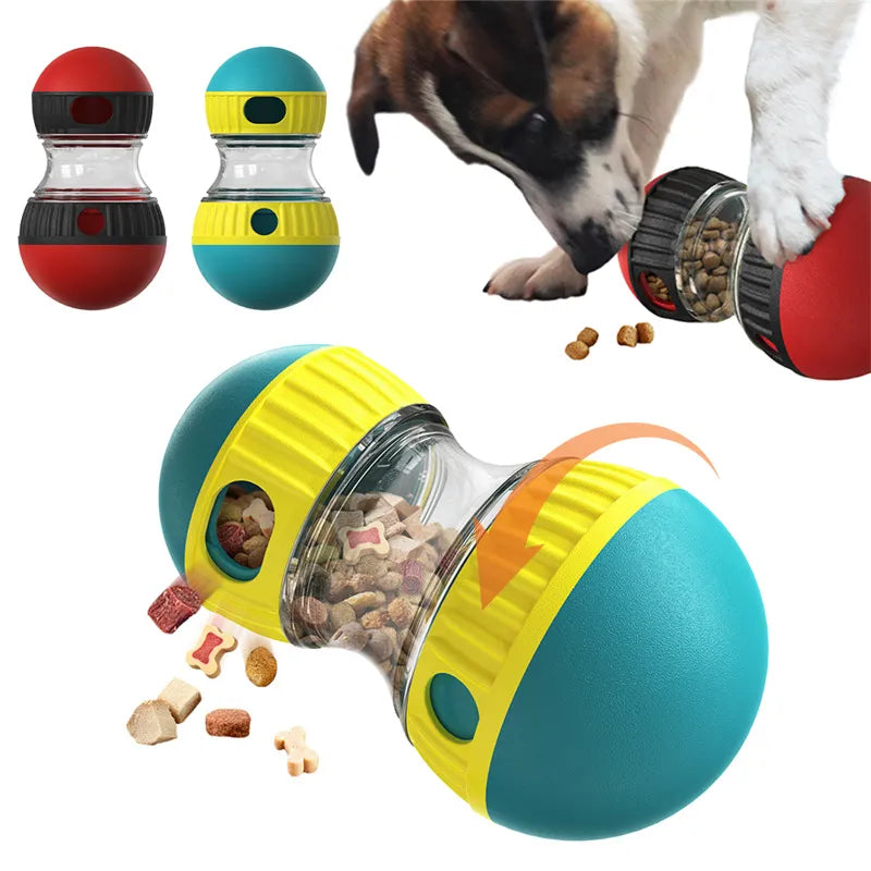 Treat tumbler toy dispensing kibble