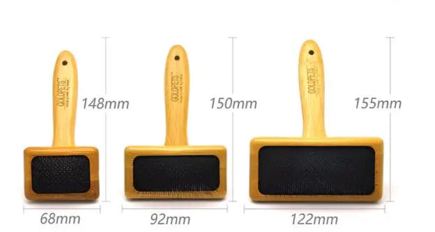 Grooming with bamboo needle comb