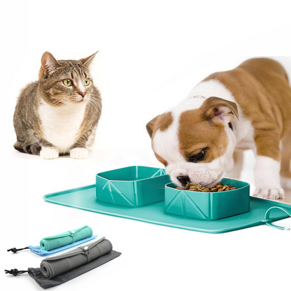 Collapsible Silicone Travel Pet Bowl