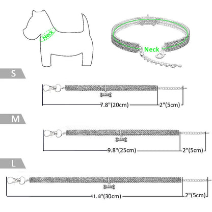 Bling Rhinestone Dog Collar