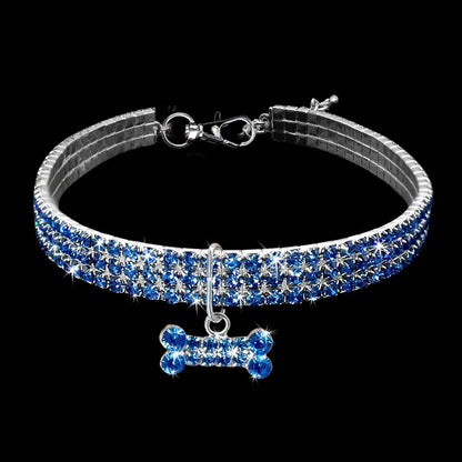 Rhinestone collar detail