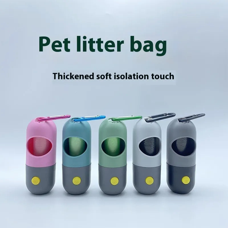 LED Light Pet Waste Bag Dispenser