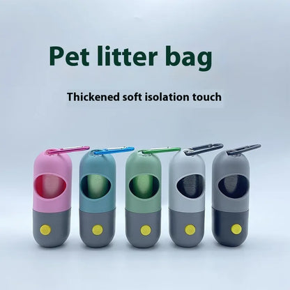 LED Light Pet Waste Bag Dispenser