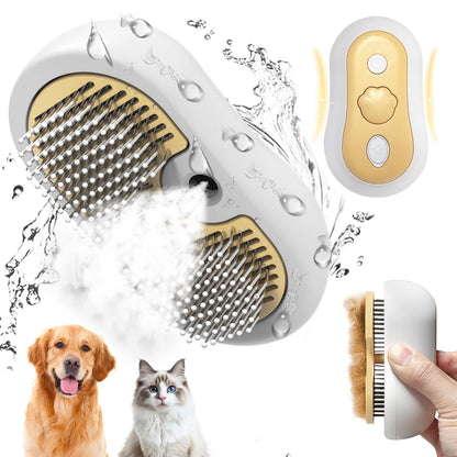 Dog & Cat Steam Brush 3in1 Cat Brush