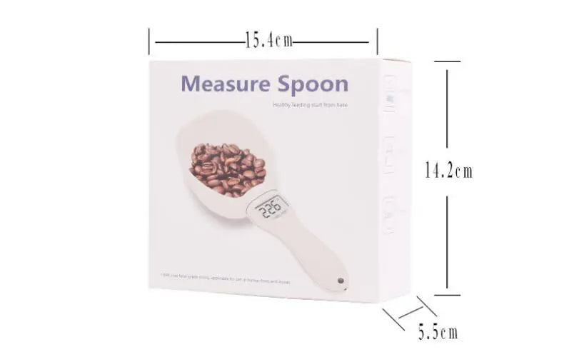Digital scale food shovel in use