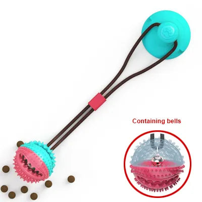 Suction Cup Tug Toy attached to floor