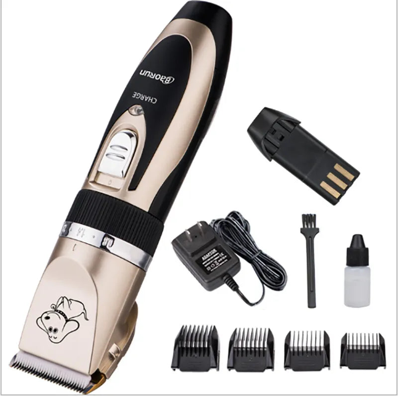Grooming kit in use