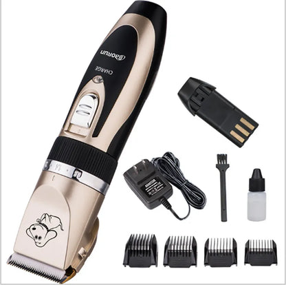 Grooming kit in use