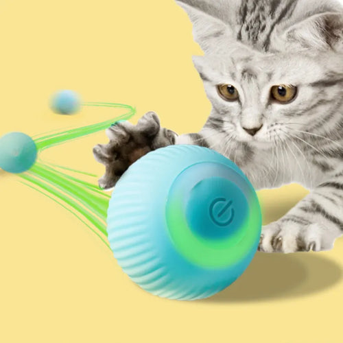 USB Rechargeable Gravity Rolling Ball Cat Toy