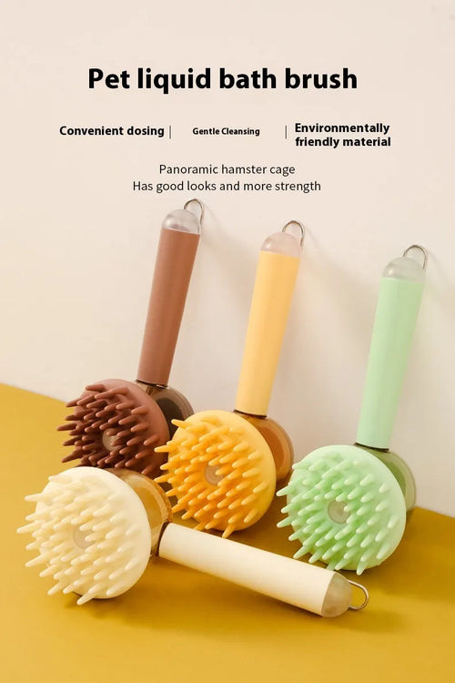3-in-1 Pet Shower Bath Brush