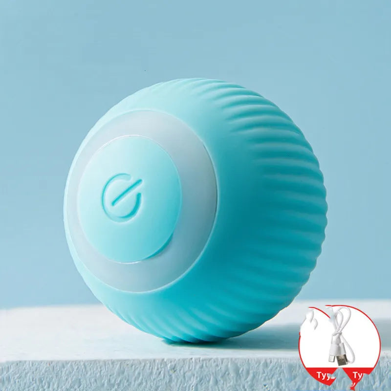 Rolling ball toy charging port