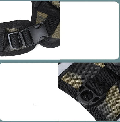 Dog backpack side pouch detail